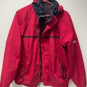 Nautica mens windbreaker size Small Red
